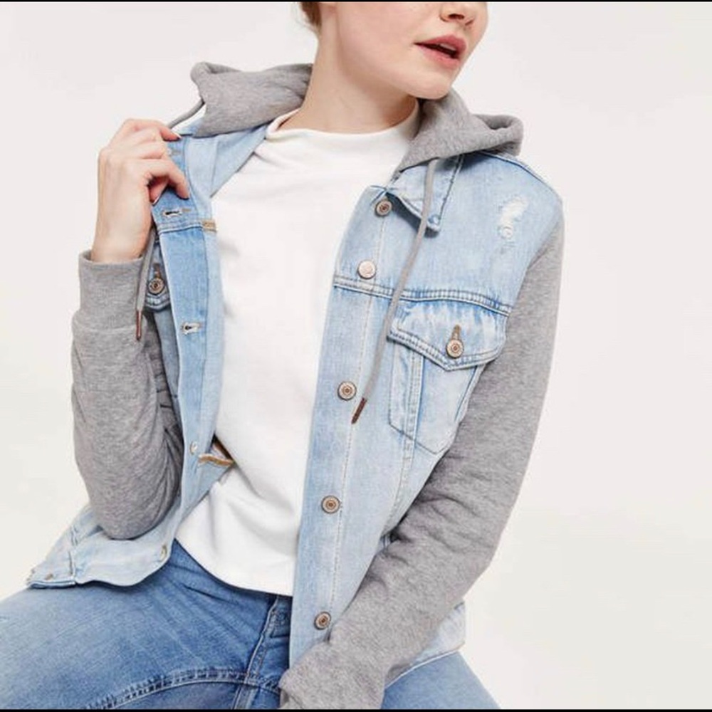 ARDENE DENIM JACKET WITH HOODIE